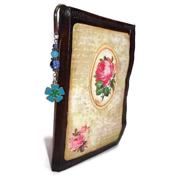 Shepherd Hook Beaded Charm Bookmark Handmade #24 - Picture 3 of 4